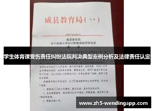 学生体育课受伤责任纠纷法院判决典型案例分析及法律责任认定