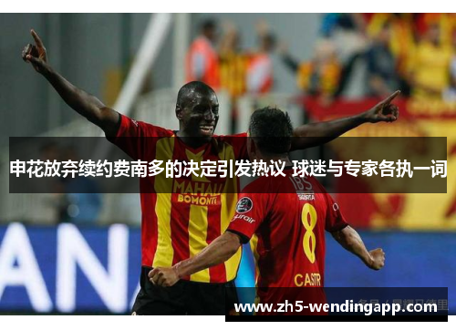 申花放弃续约费南多的决定引发热议 球迷与专家各执一词