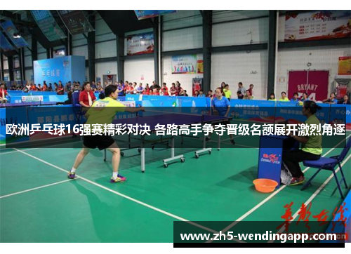 欧洲乒乓球16强赛精彩对决 各路高手争夺晋级名额展开激烈角逐